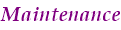 メンテナンスタイトル